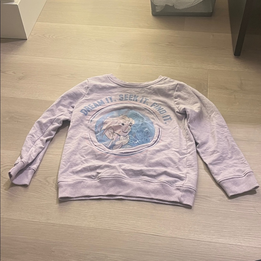 Disney Frozen lavender anna Elsa hologram Sweatshirt